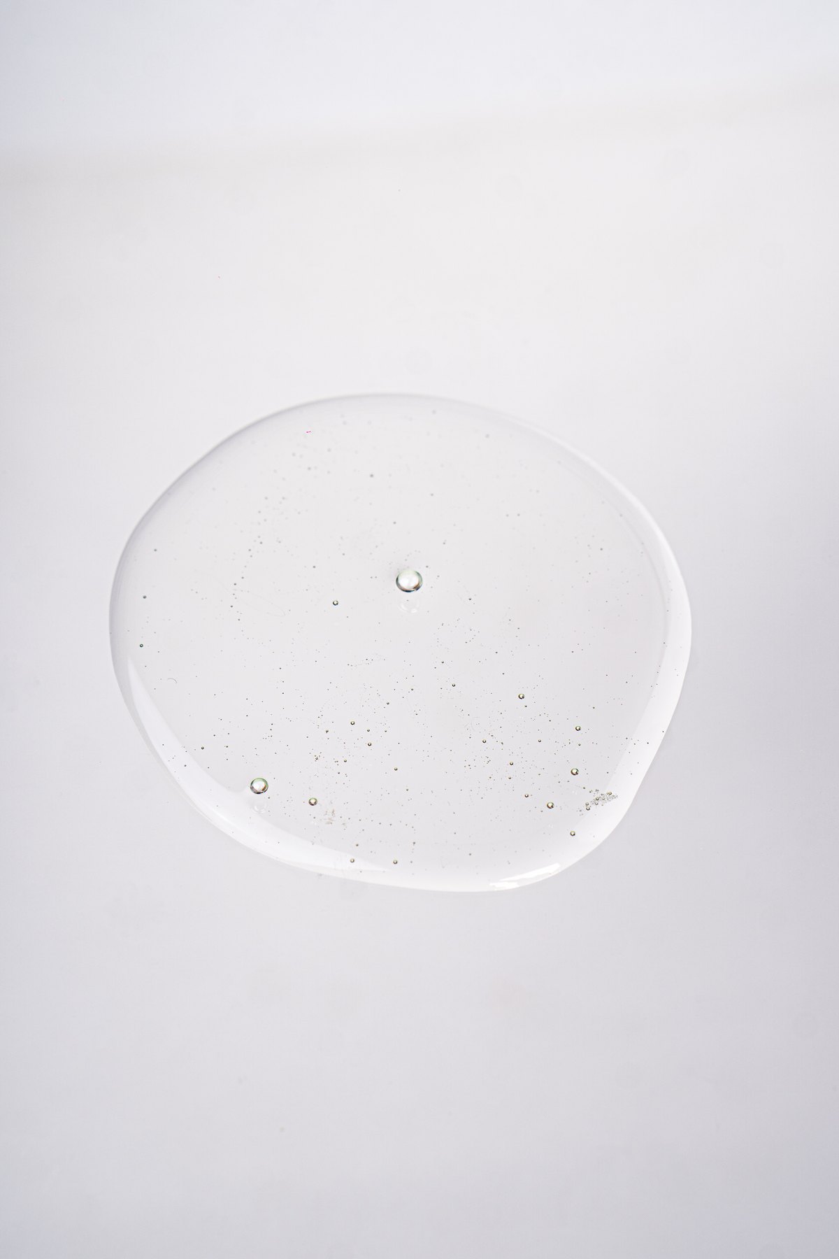 La gota de gel, transparente